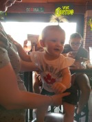 Baby wearing cute Canada shirt